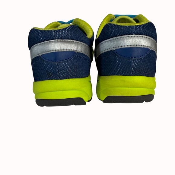 Vionic Womens Alliance Sneakers Size 8 Blue Neon Yellow Athletic Shoes Everyday - Picture 4 of 14